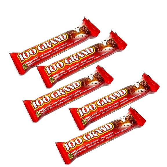 5 Pack of 100 Grand Bar - Valentine tasty milk chocolate | ( 1.5 Ounce ) a Bar | Buy from RADYAN