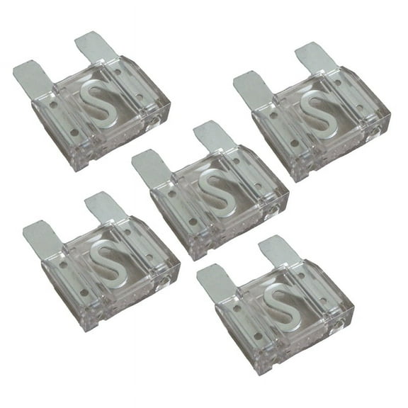 5 Pack of 80 Amp 80A Large Blade Style Audio Maxi Fuse for Car RV Boat Auto