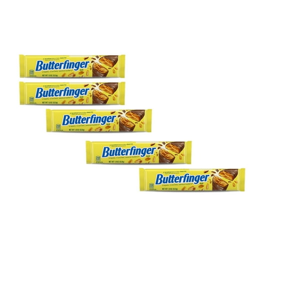5 Pack of Butterfinger - with Perfect chocolaty snack | ( 1.9 Ounce ) a Bar | Buy from RADYAN