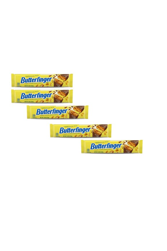 5 Pack of Butterfinger - with Perfect chocolaty snack | ( 1.9 Ounce ) a Bar | Buy from RADYAN