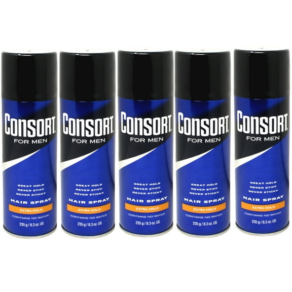 5 Pack of Consort Extra Hold Hair Spray 8.3 Ounce