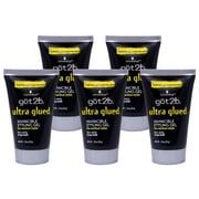 5 Pack of Got2b Ultra Glues Invincible Styling Hair Gel, 1.25 oz