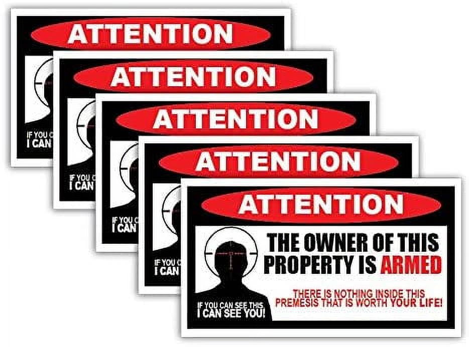 Set of 8) Anti-Theft Car Vehicle Stickers with GPS Tracking Warning - –