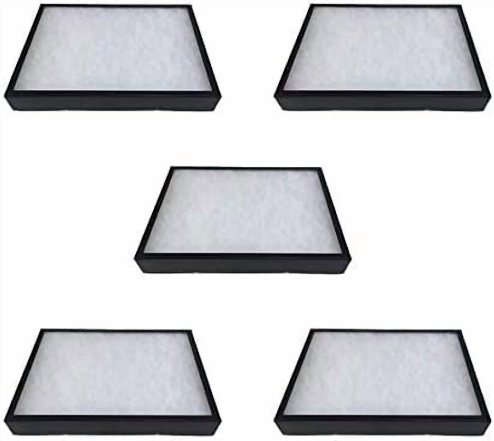 5 Pack of Riker Display Cases 14 x 20 x 2 for Collectibles Arrowheads ...
