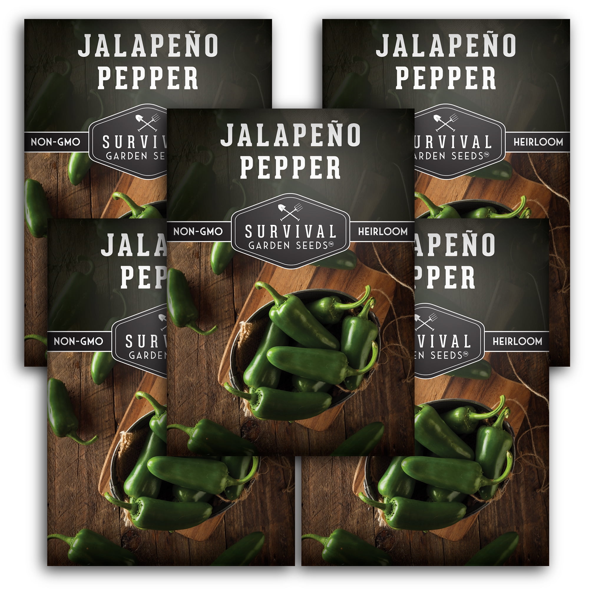 5 Packets Jalapeño Pepper Seed NonGMO Heirloom Full Sun Annual