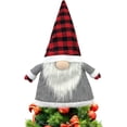 thumbnail image 1 of 5 Packs 26 Inch Gnome Christmas Topper Ornament Large Swedish Tomte Xmas Tree Ornament Santa Gnomes Topper Plush Scandinavian Xmas Decoration Gray, 1 of 15