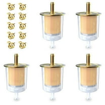 5 Packs 3/8" Fuel Filters Industrial Universal Motorcycle Inline Gas Fuel Line
