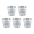 thumbnail image 1 of 5 Packs 3.15IN Clear Nursery Pots with Drainage Holes, Clear Pot for Planting, Transparent Pots,Durable Starting Pot for Succulents, 1 of 7