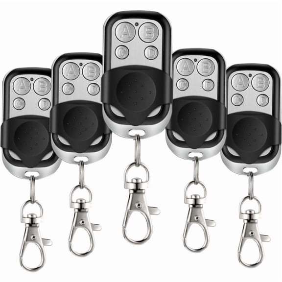 5 Packs 433.92MHz Copy Remote for Cloning Electric Rolling Driveway Gate Opener,Electric Rolling Driveway Gate Opener Universal Gate Controller Security Alarm Key Lock