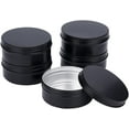 thumbnail image 1 of 5 Packs 8oz Matte Large Black Aluminum Tin Can Round Metal Tins with Screw Lid for Spices Candies Tea and Chrismas Treat colorful, 1 of 7