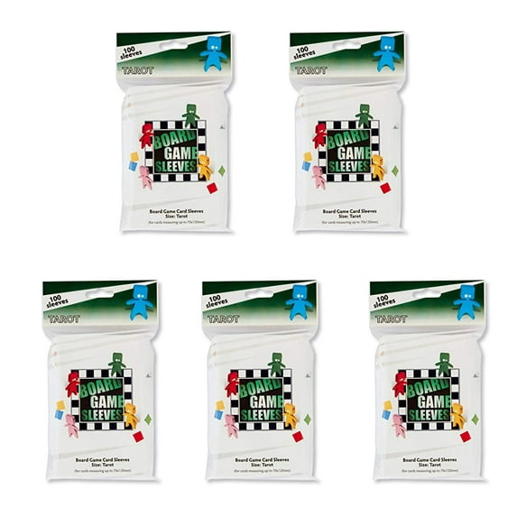 5 Packs Arcane Tinmen Board Game Sleeves 100 ct Tarot Size Card Sleeves Value Bundle!