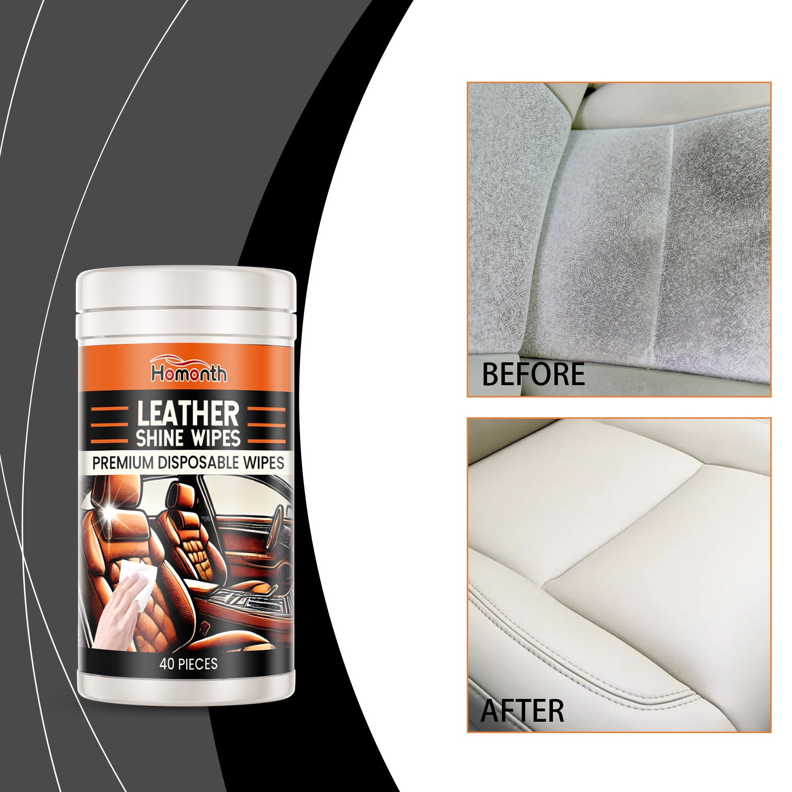 Soft99 Leather Seat Cleaning Wipes - 7 Pack For Auto Interior Care & Maintenance