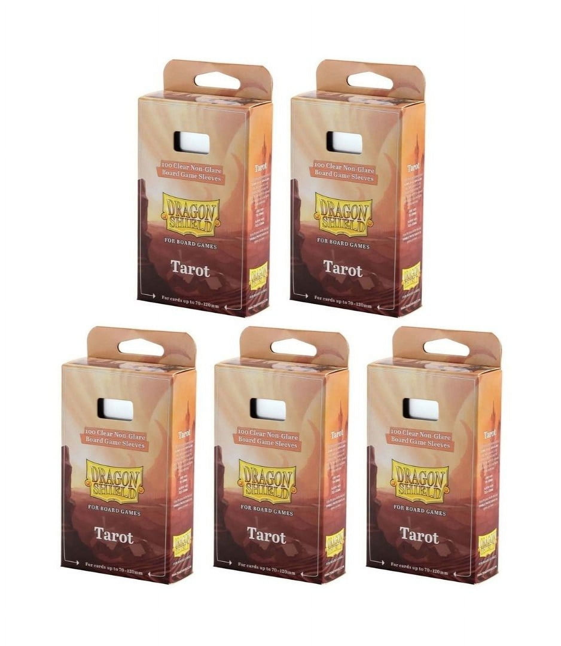 5 Packs Dragon Shield Board Game Sleeves 100 ct Tarot Size Card Sleeves Value Bundle!