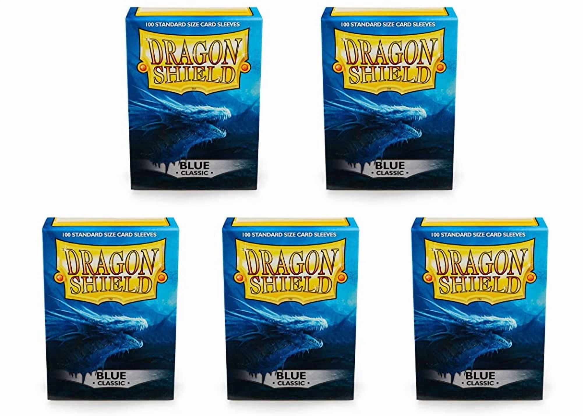 5 Packs Dragon Shield Classic Blue Standard Size 100 ct Card Sleeves Value Bundle!
