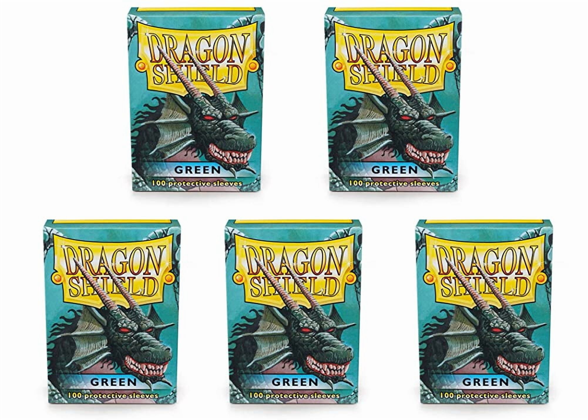 5 Packs Dragon Shield Classic Green Standard Size 100 ct Card Sleeves Value Bundle!