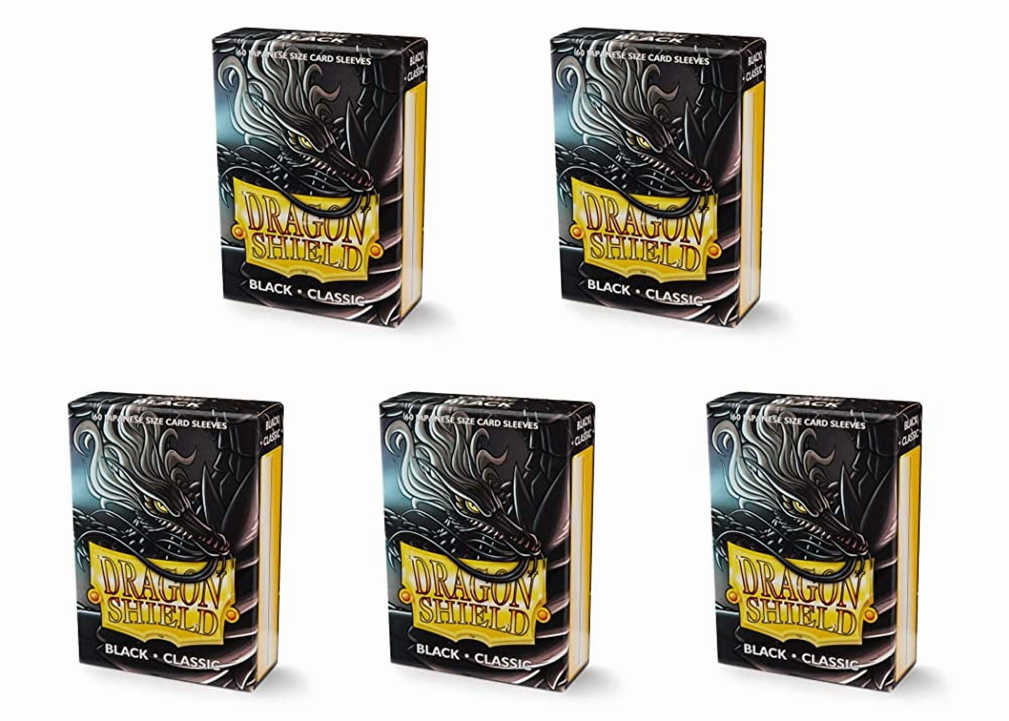 5 Packs Dragon Shield Classic Mini Japanese White 60 ct Card Sleeves Value Bundle!
