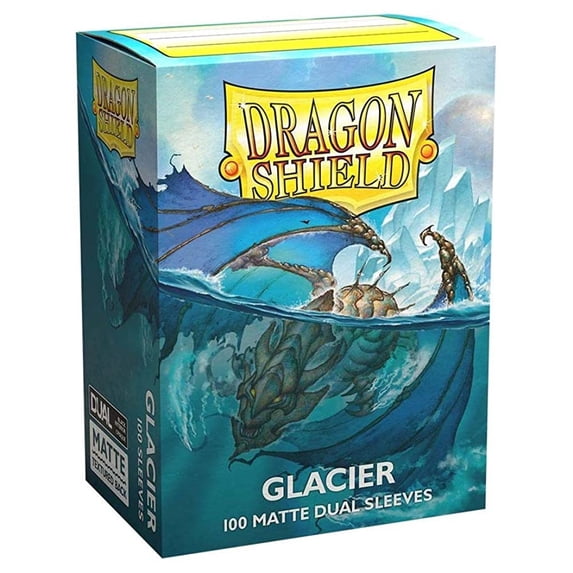 5 Packs Dragon Shield Dual Matte Glacier Standard Size 100 ct Card Sleeves Value Bundle!