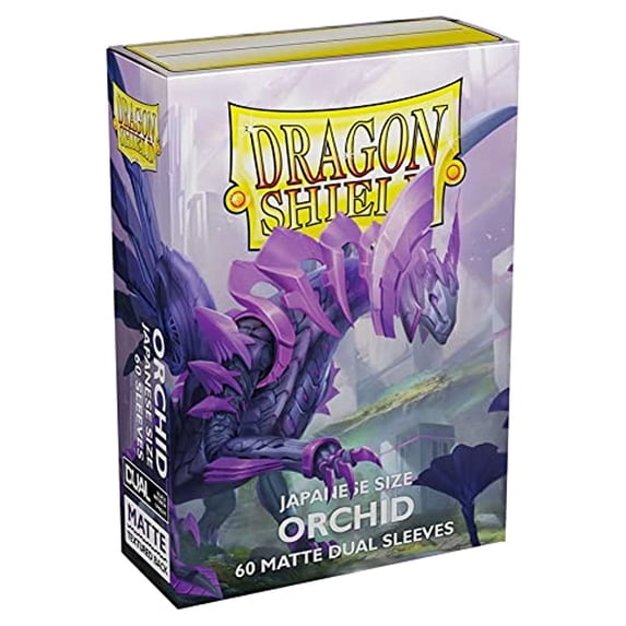 5 Packs Dragon Shield Dual Matte Mini Japanese Orchid 60 ct Card Sleeves Value Bundle!