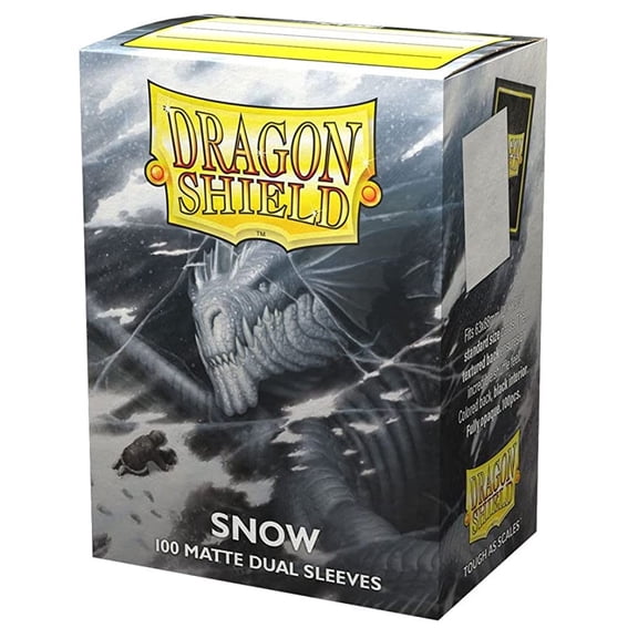 5 Packs Dragon Shield Dual Matte Snow White Standard Size 100 ct Card Sleeves Value Bundle!