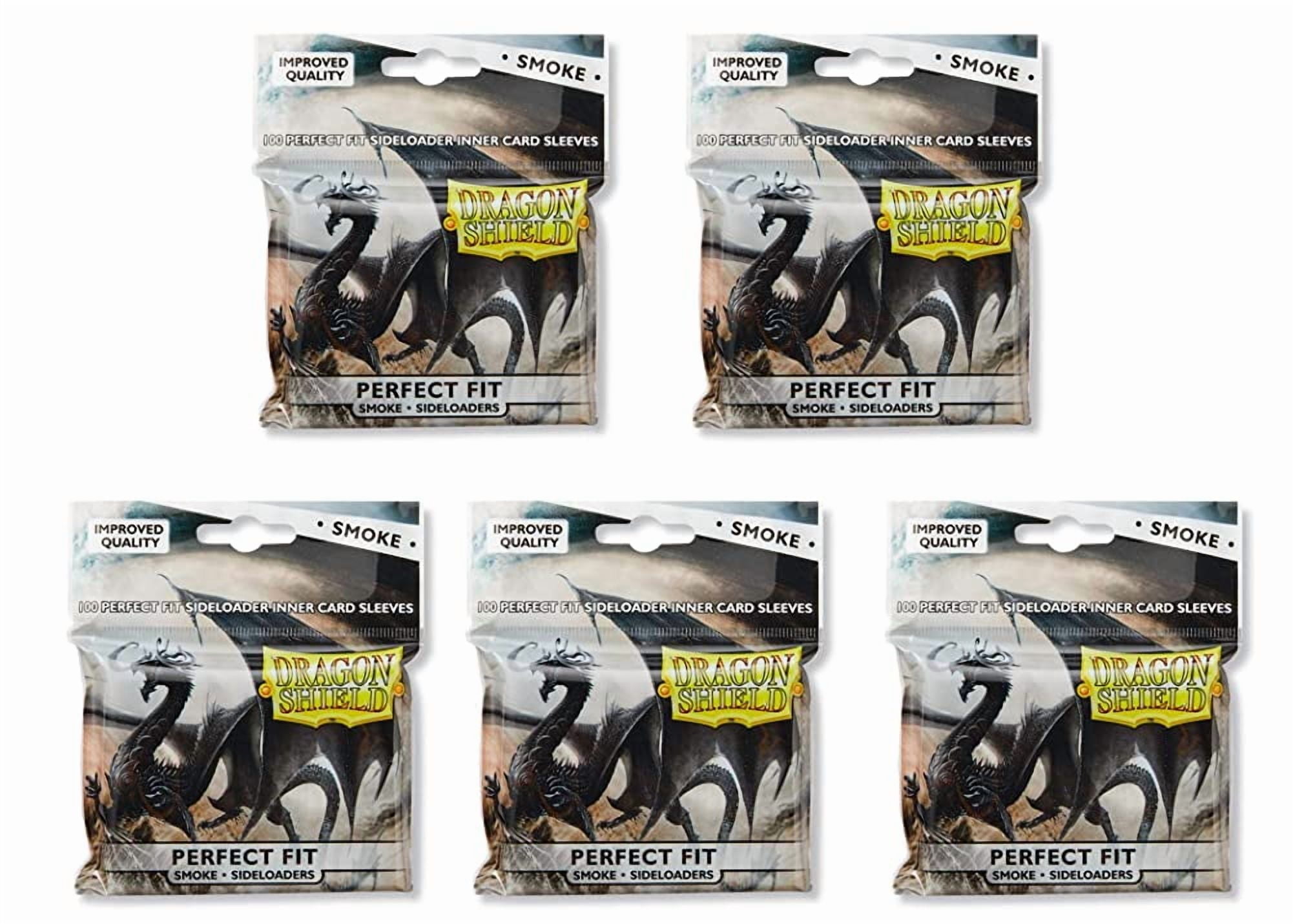 5 Packs Dragon Shield Inner Sleeve Sideloader Smoke Standard Size 100 ct Card  Sleeves Value Bundle! - Walmart.com