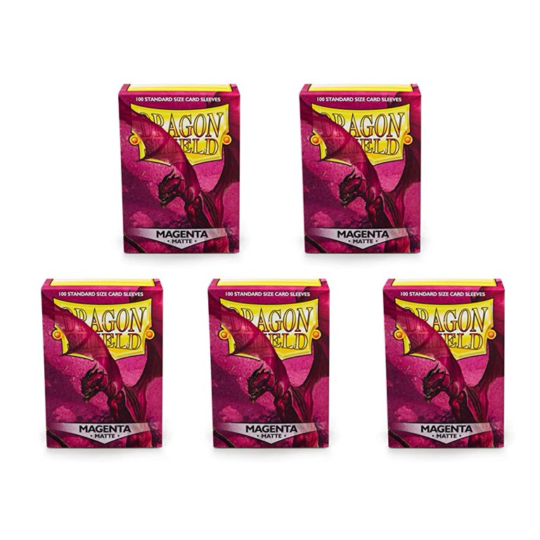 Matte Dragon Shield 100 Count Matte Pink - Standard Size Deck Protector For  TCG (2.5x3.5") Card Sleeves