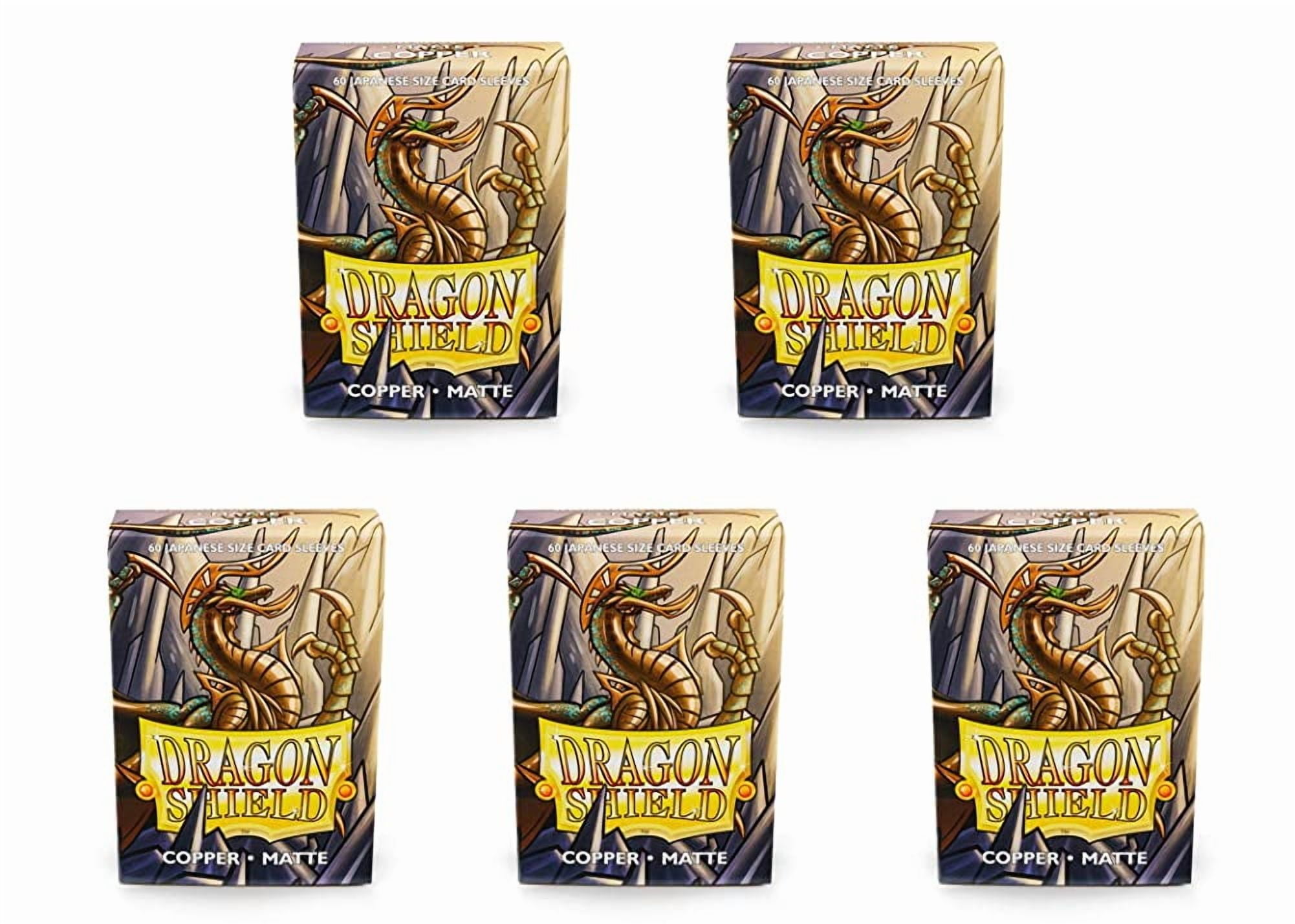 5 Packs Dragon Shield Matte Mini Japanese Copper 60 ct Card Sleeves Value Bundle!