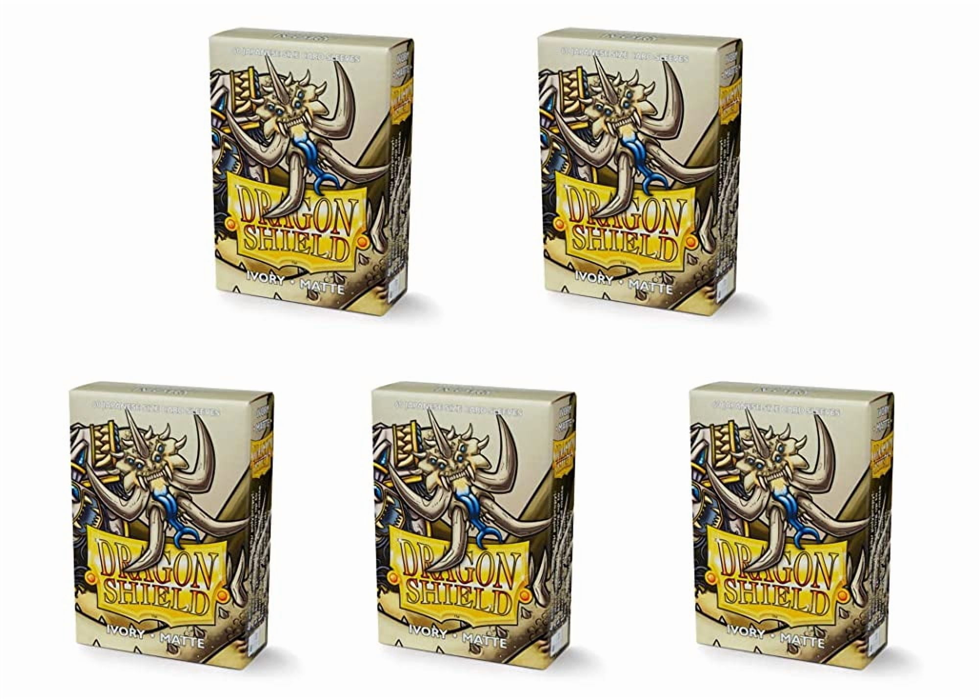 5 Packs Dragon Shield Matte Mini Japanese Ivory 60 ct Card Sleeves Value Bundle!