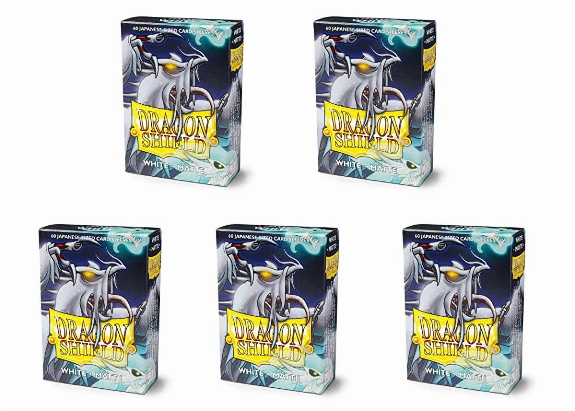 5 Packs Dragon Shield Matte Mini Japanese White 60 ct Card Sleeves Value Bundle!
