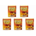 thumbnail image 1 of 5 Packs Dragon Shield Matte Orange Standard Size 100 ct Card Sleeves Value Bundle!, 1 of 5