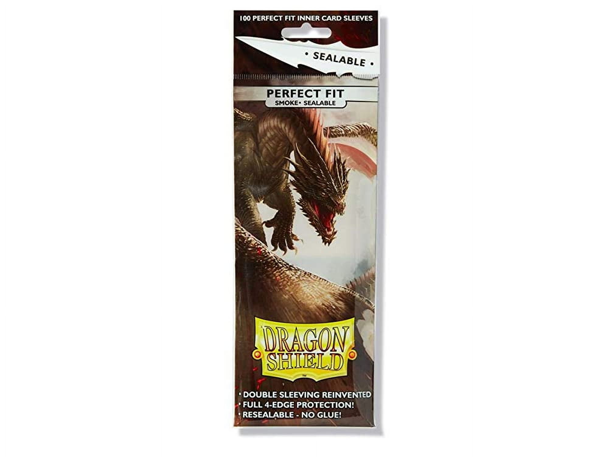 5 Packs Dragon Shield Sealable Inner Sleeve Smoke Standard Size 100 ct Card Sleeves Value Bundle!