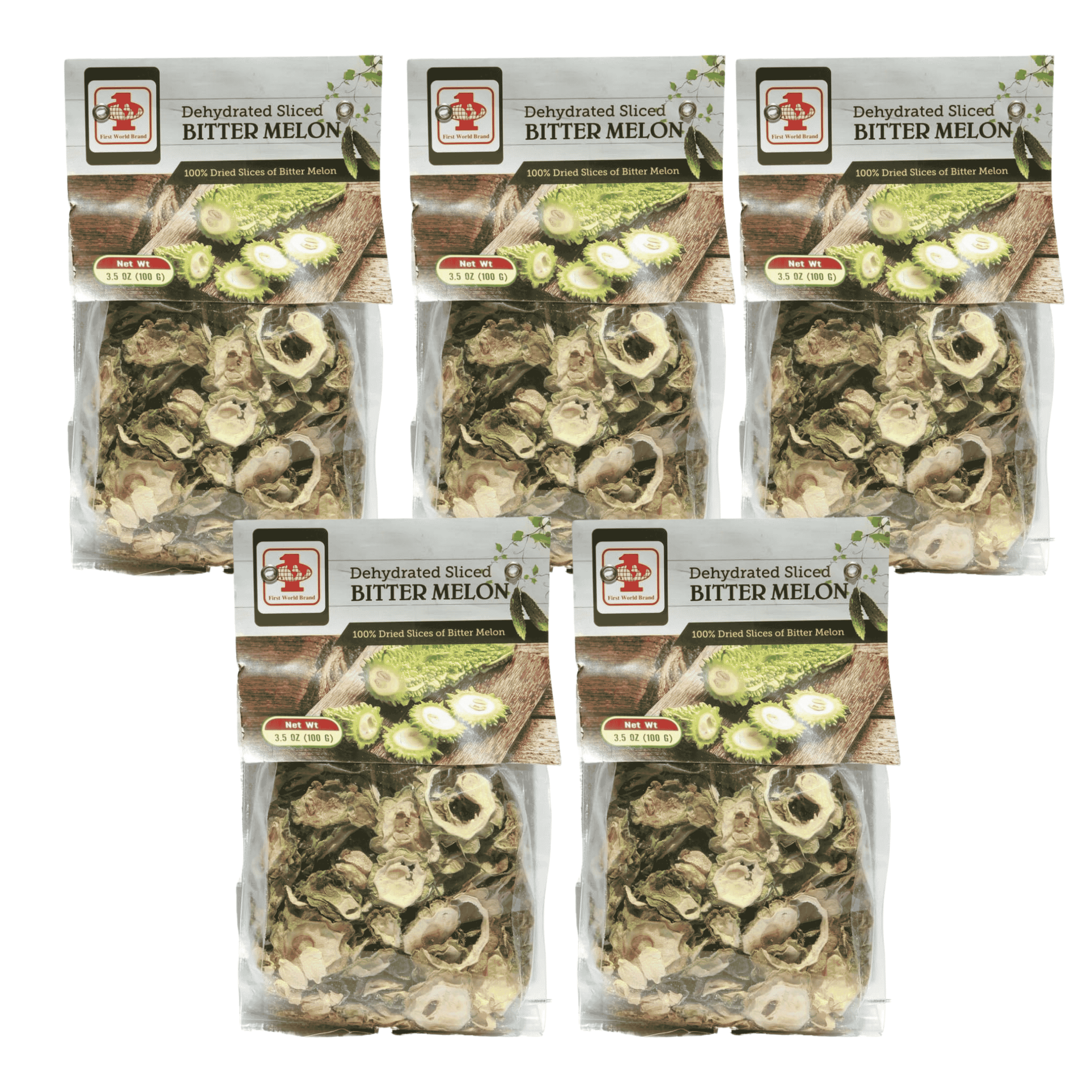 (5 Packs) Dried Bitter Melon, Bitter Melon Tea, Organic Herbal Tea, Herbal Infusion