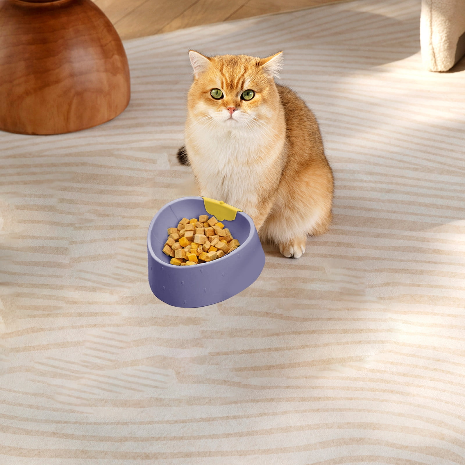 5 Packs Elevated Cat Bowls Raised Cat Food Bowl Cute Kitten Pet Dish, Ceramic Pet Feeder Food Water Bowl Protect Spine Anti-Vomiting Whisker Friendly Non-Slip Dishwasher Safe Avoid-knockover