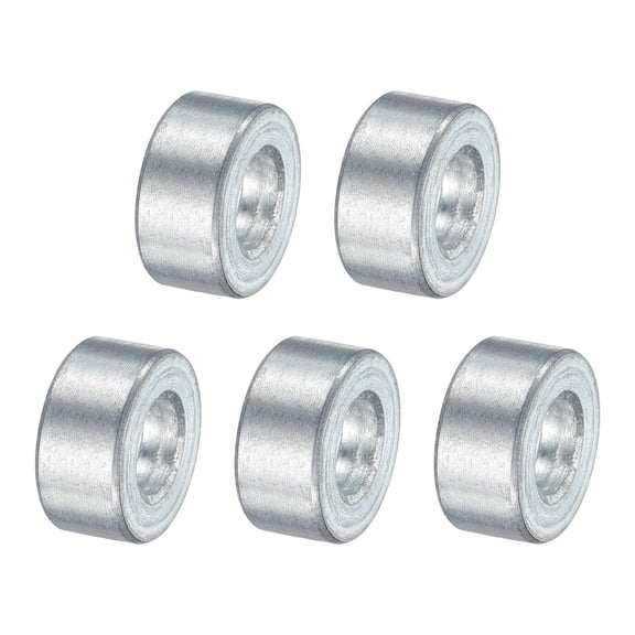 5 Packs Galvanized Steel Spacer 3/8" Bore x 3/4" OD x 3/8" Length