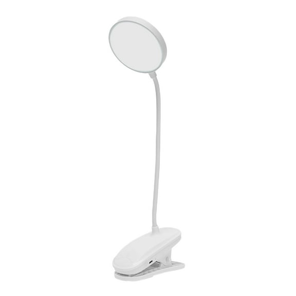 5 Packs LED Desk Lamp with USB Charging, 3 Brightness Levels, Eye Protection Reading Light, Clip-On & Foldable, Adjustable Arm for Study, Bedroom, Office, Dorm, Warm White Light