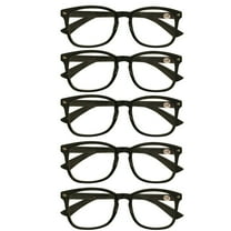 5 Packs Mens Womens Oval Round Frame Reading Glasses Blue Light Blocking Readers 1.00