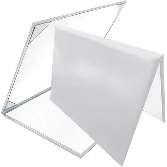 5-Packs Misscom Smooth Padded Diploma Cover Certificate Holder Tent Style, 8.5x 11 inches, white