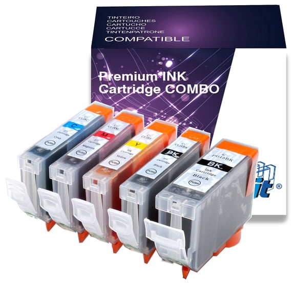 5 Packs PGI-5 BK CLI-8 Combo compatible Ink Cartriges Printer Ink