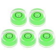 thumbnail image 1 of 5 Packs Round Bubble Level 12x6mm Mini Circular Bullseye Spirit Levels for Camera Tripod Telescope, Green, 1 of 6