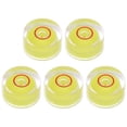 thumbnail image 1 of 5 Packs Round Bubble Level 12x6mm Mini Circular Bullseye Spirit Levels for Leveling Camera Tripod Telescope, Yellow, 1 of 6