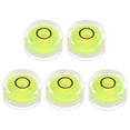 thumbnail image 1 of 5 Packs Round Bubble Level 18x9mm Mini Circular Bullseye Spirit Levels for Leveling Camera Tripod Telescope, Lime, 1 of 6