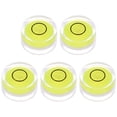 thumbnail image 1 of 5 Packs Round Bubble Level 19x10mm Mini Circular Bullseye Spirit Levels for Leveling Camera Tripod Telescope, Lime, 1 of 6