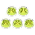 thumbnail image 1 of 5 Packs Round Bubble Level 32x12mm Mini Circular Bullseye Spirit Levels for Leveling Camera Tripod Telescope, Lime, 1 of 6