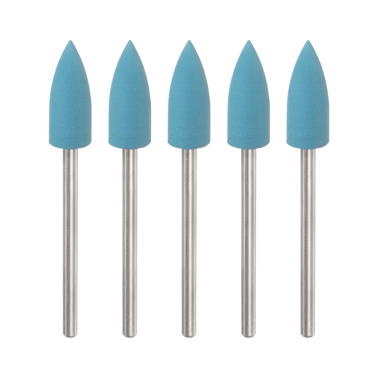 5 Packs Rubber Polishing Bit Silicone Buffing Wheels 2000 Grit 6mm Dia