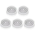 thumbnail image 1 of 5 Packs Small Circular Bubble Levels 32x12mm Mini Round Bullseye Spirit Level for Camera Tripod Workshop, White, 1 of 6