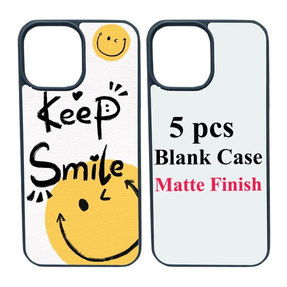 5 Packs Sublimation Blank Phone Case Covers Compatible with iPhone 11, 6.1" 2D Blanks Dye Phone Case With Aluminum Inserts Personalized Printable Sub Phone Cover Blanks Soft Rubber Bark Blue
