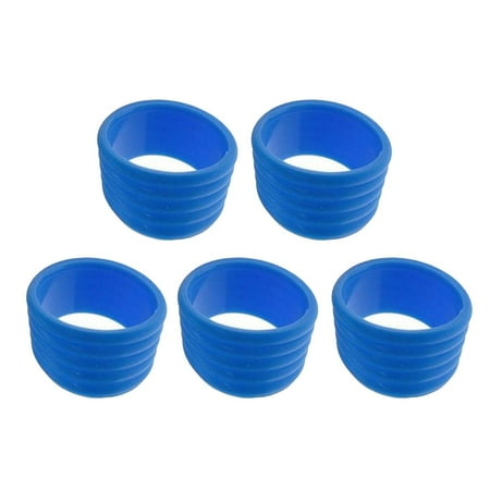 5 Packs Tennis Racquet Sweat Absorbing Badminton Grip Band , Blue