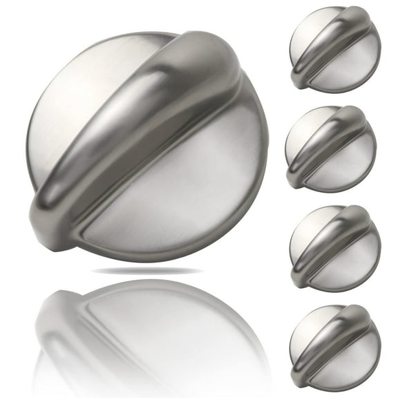 5 Packs WB03K10303 Profile Stove Cooktop Oven Rang Knob Replacements for G.E,Stove knob Part WB03K10208,AP4980246,1810427, AH3486484