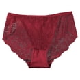 thumbnail image 1 of 5 Packs Womens Underwear Lace Stretch Ladies Hipster Briefs Panties for Women XXXXL Red, 1 of 3