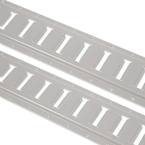 5' Painted Gray Horizontal E-Track - 2 Pack
