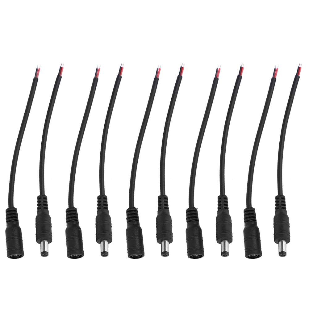 5 Pair 5 5x2 1mm Male Female DC Power Barrel Plug Jack Connector Cable 5-pair-5-5x2-1mm-male-female-dc-power-barrel-plug-jack-connector-cable